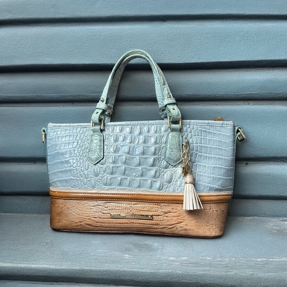 Brahmin Leather Carrie Tasseled Crossbody Bag - Picture 1 of 9